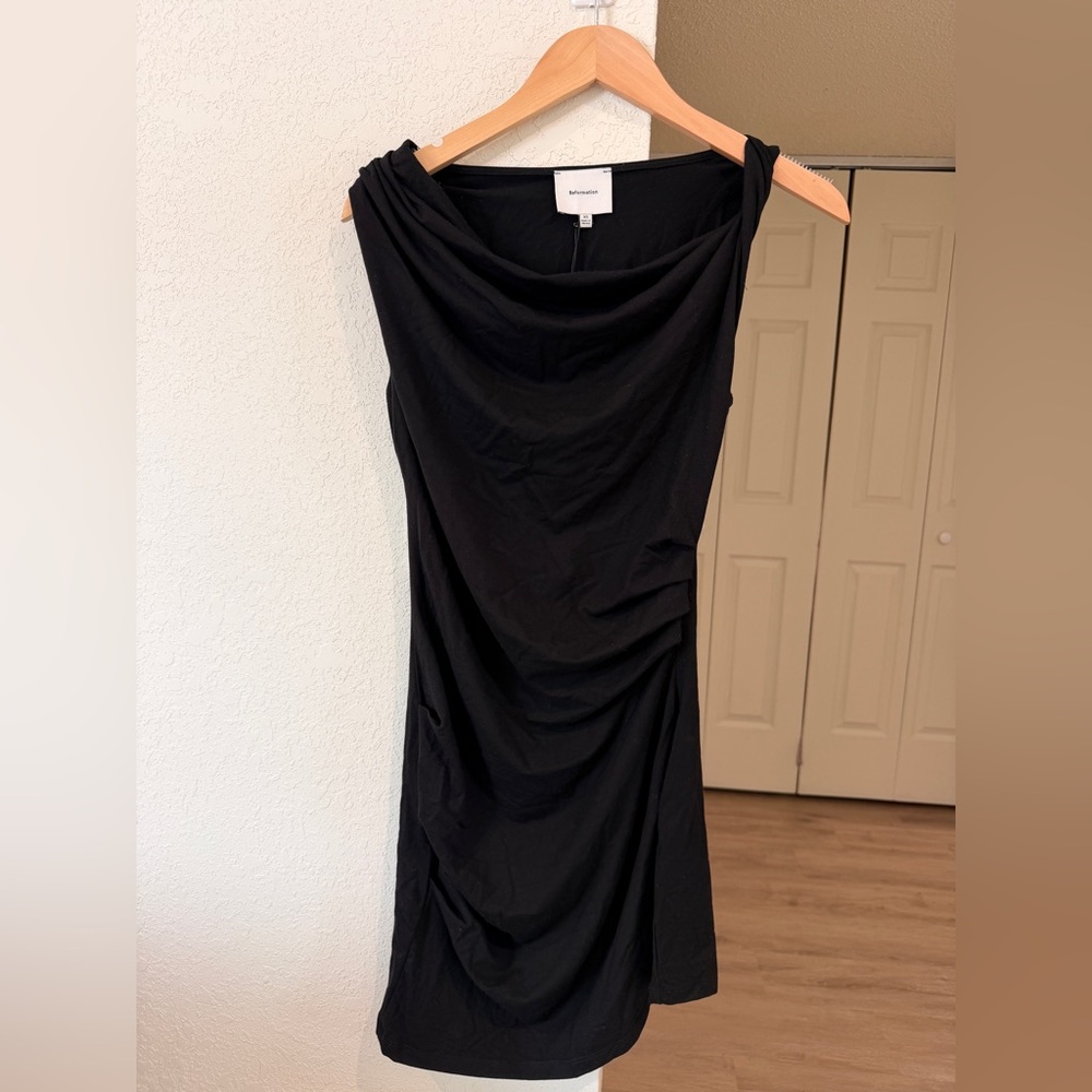 Reformation Anastasia Knit Dress - Black (XS) (NWT)